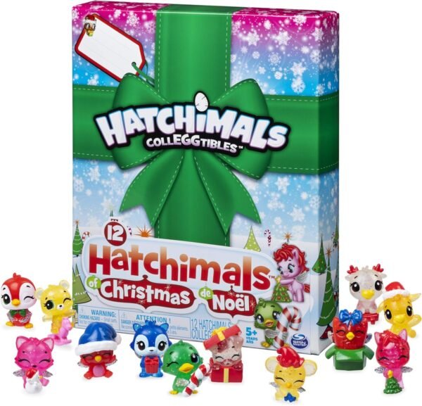 Hatchimals CollEGGtibles, 12 Hatchimals of Christmas Surprise Gift Set, for Kids Aged