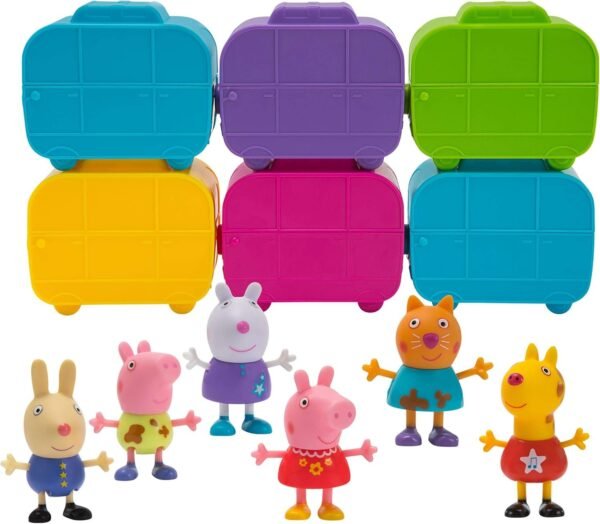 Peppa Pig Surprise Mini Camper 6 Pack, Includes 6 Mystery Figures and