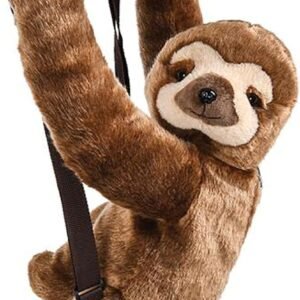 Plush Animal Childrens Travel and Adventure Backpack Bag - Sloth