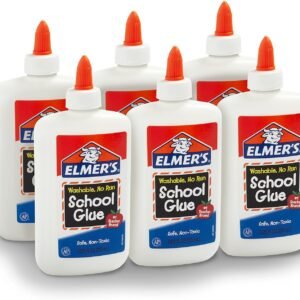 Elmers Liquid School Glue, Washable, 7.625 Ounces, 6 Count - Great for