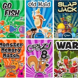 Regal Games Classic Card Games Old Maid - Go Fish - Slapjack