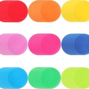 SOTOGO 72 Pieces Spot Markers Carpet Markers Sitting Spots Hook and Loop