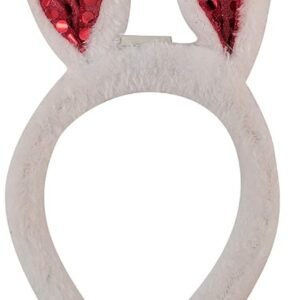 The Electric Mammoth LED Light Up Flashing Sequin Bunny Ears and Bow