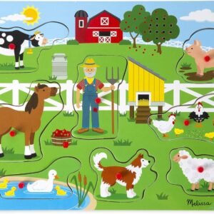 Melissa & Doug Old MacDonalds Farm Sound Puzzle 8 Pieces