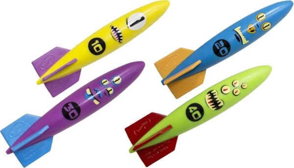 SwimWays Toypedo Bandits Pool Diving Toys - Sinking Torpedo Swim Toys -