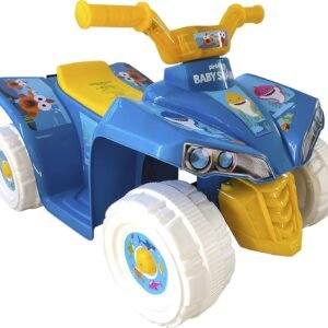 Dynacraft Baby Shark 6V Quad with Rechargeable Battery, Blue Kit