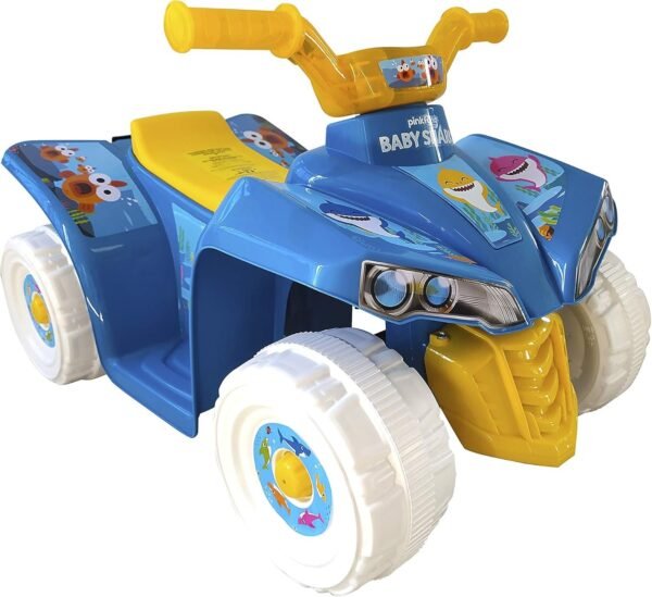 Dynacraft Baby Shark 6V Quad with Rechargeable Battery, Blue Kit