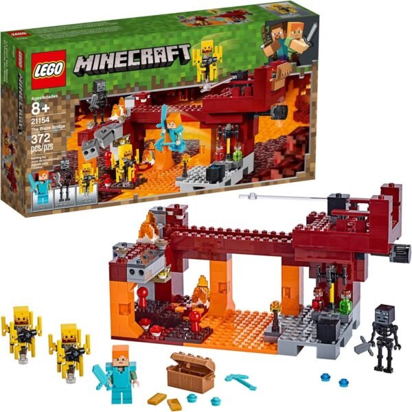 LEGO Minecraft The Blaze Bridge 21154 Building Kit 372 Pieces
