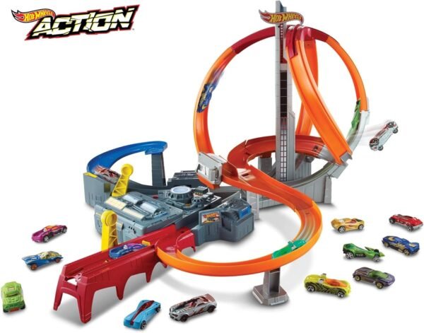 Hot Wheels Spin Storm Track Set Amazon Exclusive Kit Toy