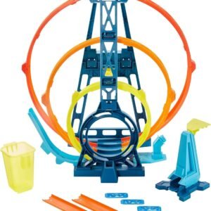 Hot Wheels Track Builder Unlimited Triple Loop Kit, Multi Color, ModelGLC96