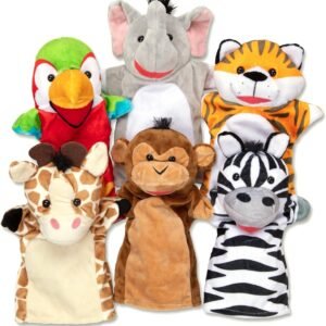 Melissa & Doug Safari Buddies Hand Puppets Kit Toy Fun