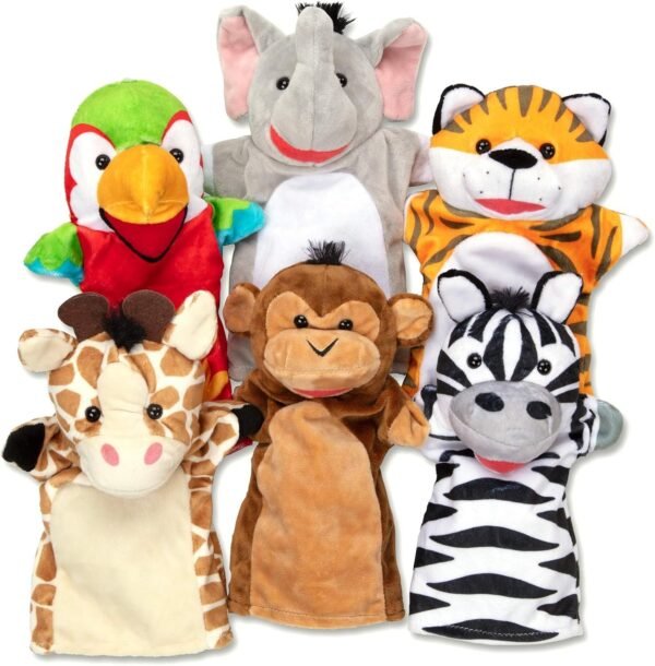 Melissa & Doug Safari Buddies Hand Puppets Kit Toy Fun
