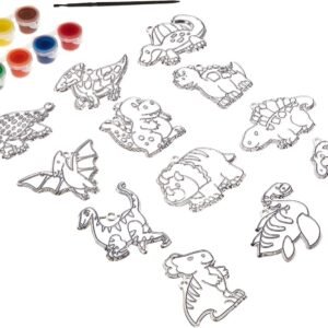 Suncatcher Group Activity Kit, Dinosaur 12/Pkg Kit Toy Fun Kids