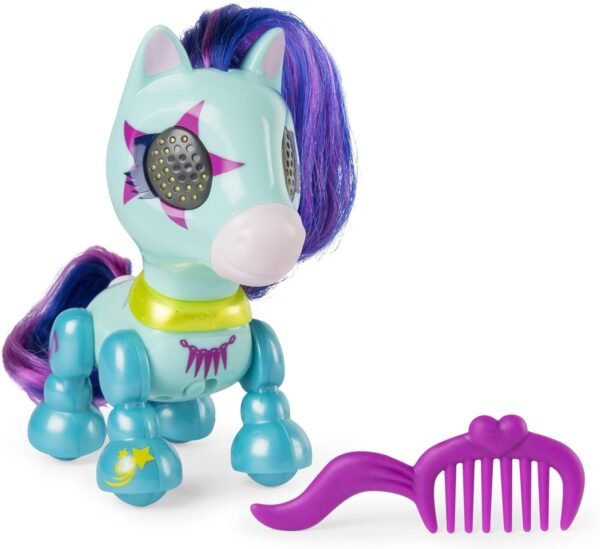 Zoomer Zupps Pretty Ponies, Star, Series 1 - Interactive Pony with Lights,