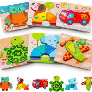 Toddler Puzzles, Puzzles for 2 Year Old Animals & Vehicle Puzzles for
