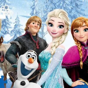 100 Pieces Frozen Cartoon Princess Puzzles Toys for Kids Ages 4-8 Jigsaw