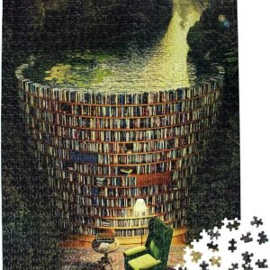 Moruska Puzzles for Adults 1000 Pieces Wooden Jigsaw Puzzle Challenge and Fun