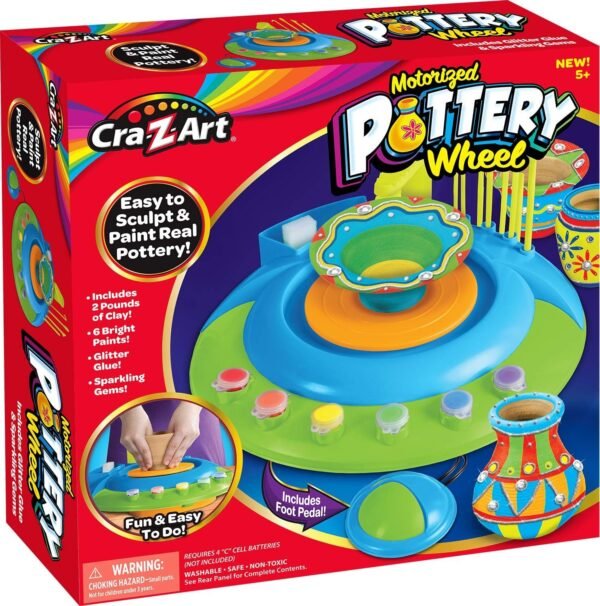 Cra-Z-Art Pottery Wheel Kit Toy Fun Kids Pack Set Play