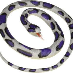 Wild Republic Blue Rock Rubber Snake Toy, Gifts for Kids, Educational Toys,