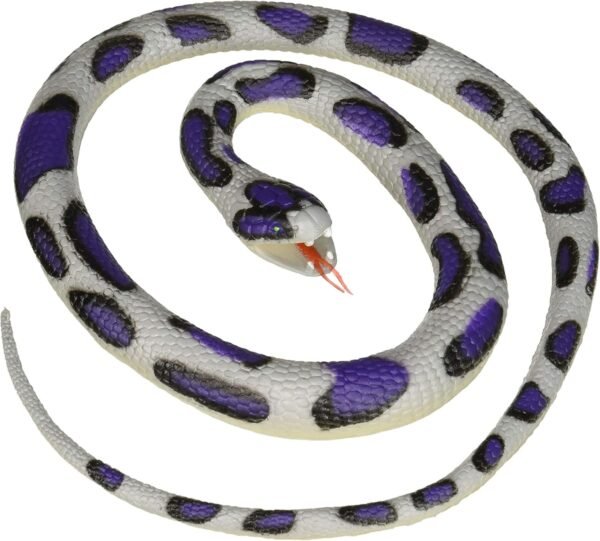 Wild Republic Blue Rock Rubber Snake Toy, Gifts for Kids, Educational Toys,