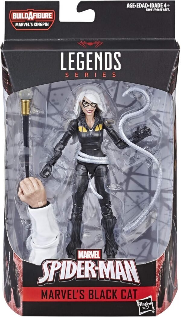 Spider-Man Legends Series 6-inch Marvels Black Cat Kit Toy Fun