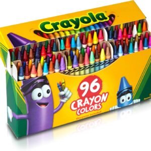 Crayola Classic Color Crayons in Flip-Top Pack with Sharpener, 96 Colors, Gift