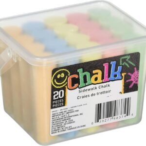 Chalk Sidewalk Chalk 20 Count- 5 colors Kit Toy Fun
