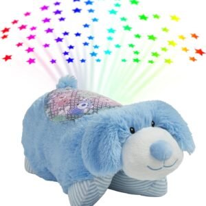 Pillow Pets Sleeptime Lites My First Blue Puppy Stuffed Animal Plush Night