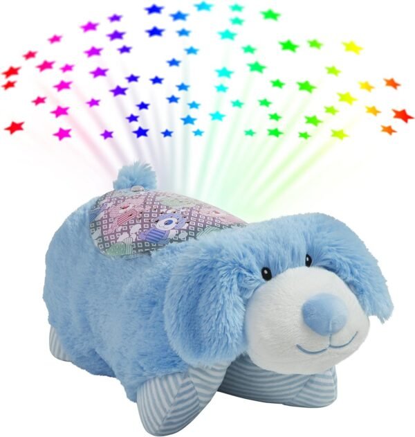 Pillow Pets Sleeptime Lites My First Blue Puppy Stuffed Animal Plush Night