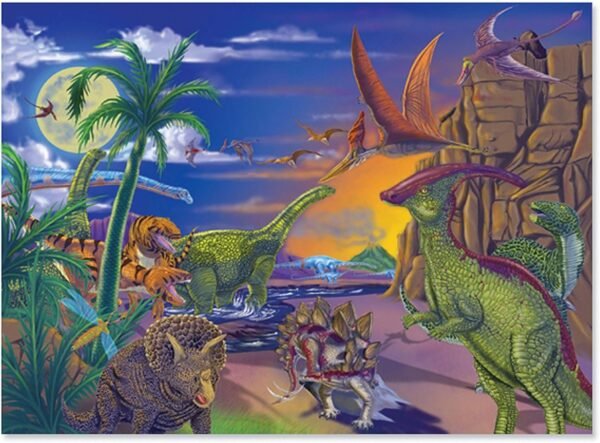 Melissa & Doug Land of Dinosaurs Jigsaw Puzzle 60 pieces