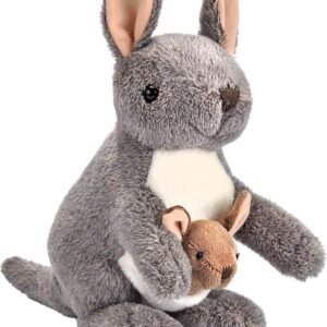 Wild Republic Kangaroo with Joey Plush, Stuffed Animal, Plush Toy, Gifts for