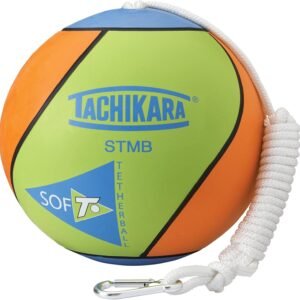 Tachikara STMB Tetherball, Lime Green/Blue/Orange Kit Toy Fun Kids Pack