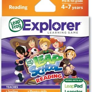 LeapFrog LeapSchool Reading Learning Game works with LeapPad Tablets, LeapsterGS, and Leapster