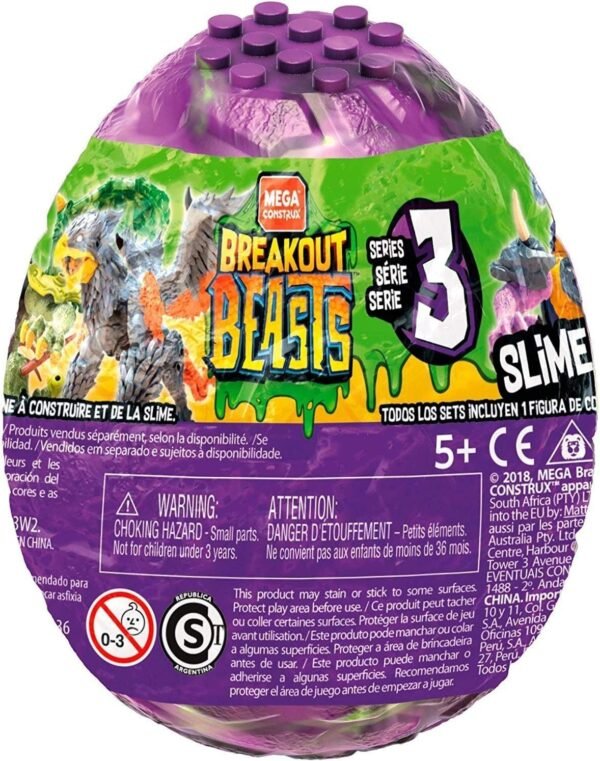 Mega Construx Breakout Beasts Styles May Vary, Wave 3 Kit