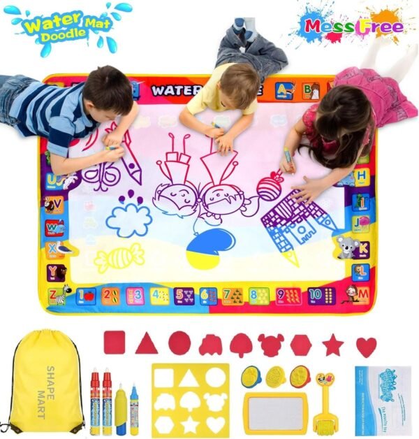 Shape Mart Water Drawing Mat - Large Water Magic Doodle Mat for