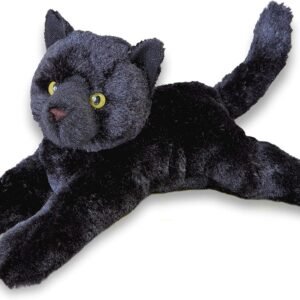 Douglas Cuddle Toys Plush Tug Black Cat Soft and Cuddly 14