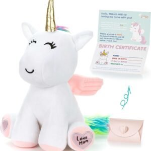 Unicorn Stuffed Animal - Cute Unicorn Presents Large 13 White Unicorns Plush