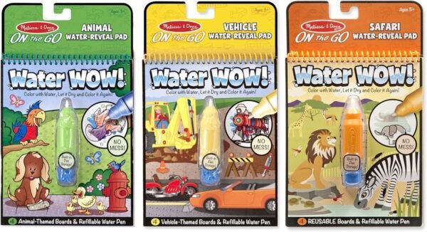 Melissa & Doug Water Wow Bundle Vehicles, Animals & Safari