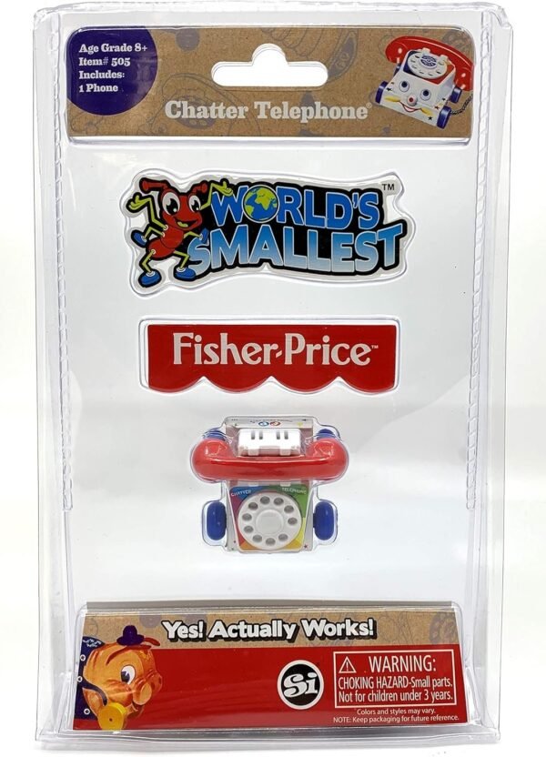 Worlds Smallest Fisher Price Classic Chatter Phone Kit Toy Fun