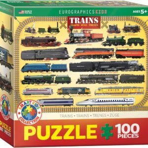 Trains 100 Piece Jigsaw Puzzle Kit Toy Fun Kids Pack