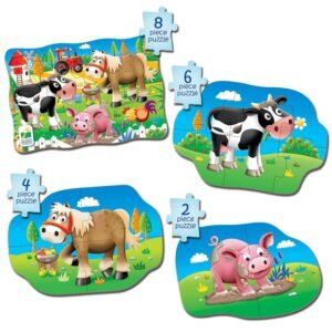 The Learning Journey My First 4-In-A-Box Puzzle - Farm - Educational Toddler