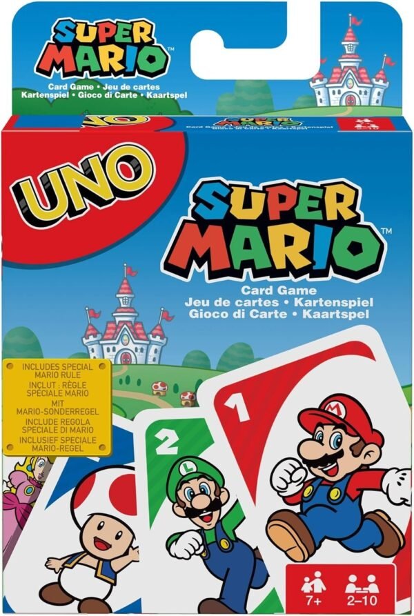 UNO Super Mario - Card Game Kit Toy Fun Kids