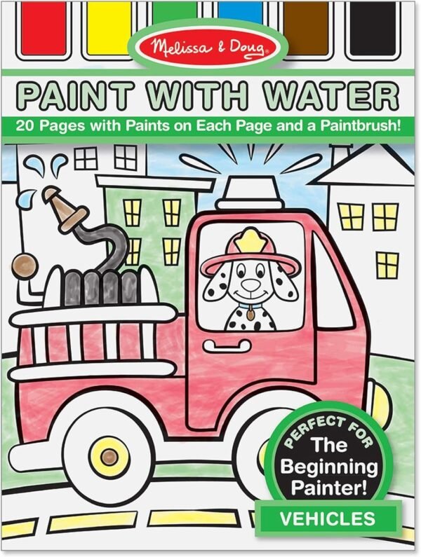Melissa & Doug Paint with Water - Vehicles Kit Toy