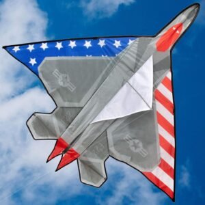JEKOSEN 58 Fighter Plane Kite F22 Large Delta Kite for Boys Kids