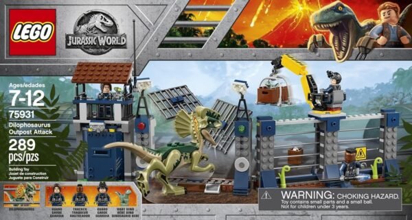 LEGO Jurassic World Dilophosaurus Outpost Attack 75931 Building Kit Toy