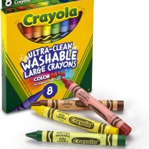 Crayola Ultra Clean Large Washable Crayons, School Supplies, 8 Count
