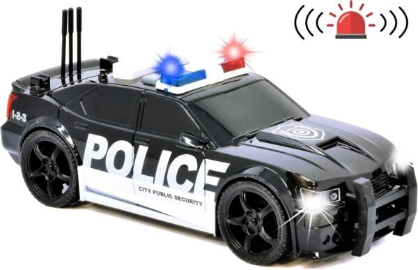 Number 1 in Gadgets Friction Powered Police Car Toy Rescue Vehicle with