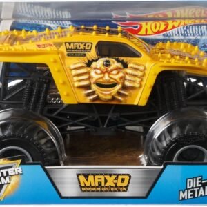 Hot Wheels Monster Jam Gold Max-D Vehicle, 124 Scale Kit
