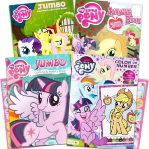 My Little Pony Coloring Book Super Set with Stickers 4 MLP Books