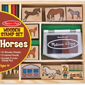 Melissa & Doug Horse Stable Stamp Set Kit Toy Fun